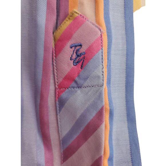 Robert Graham Men's Vibrant Multi Colored Long Sleeve Shirt Size L. Excellent c - Picture 8 of 12